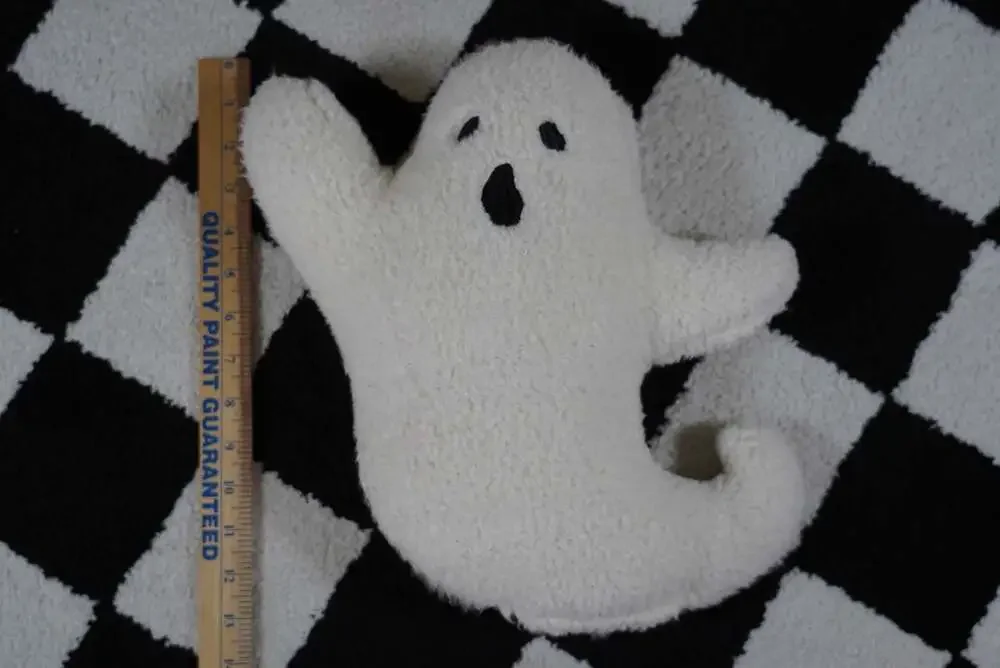 Sherpa Fleece Halloween Ghost Shaped Throw Pillow